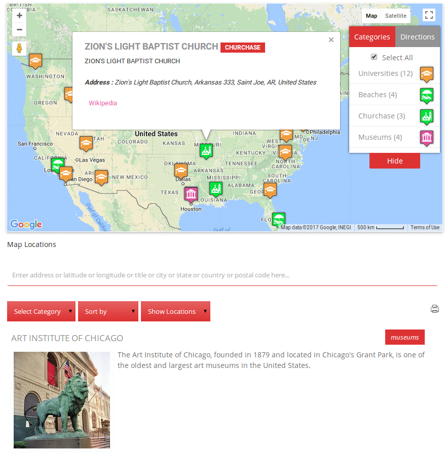 Display ACF-based Map on Frontend
