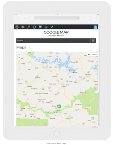 Tablet Map View WP Maps Pro