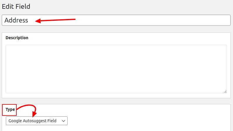 BuddyPress address field with Google Autosuggest