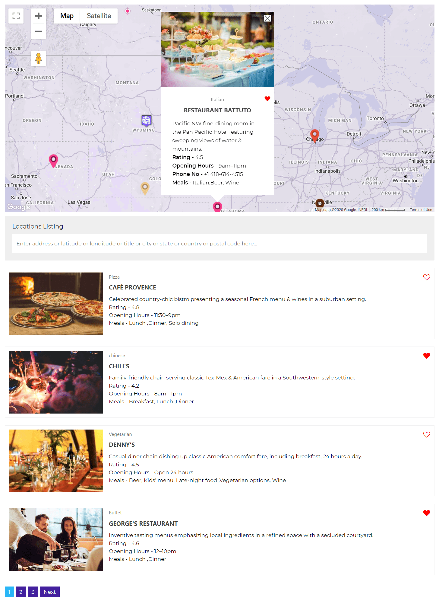 Bookmarks on Google Maps