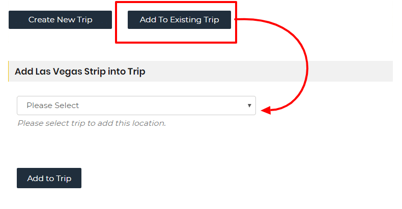 Add to Existing Trip