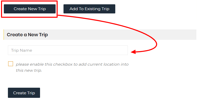 Create New Trip
