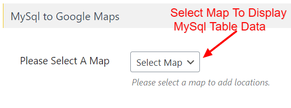 Select Map for MySQL Data