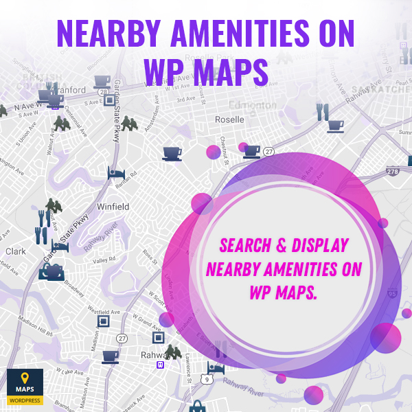 Nearby Amenities Listing on Google Maps