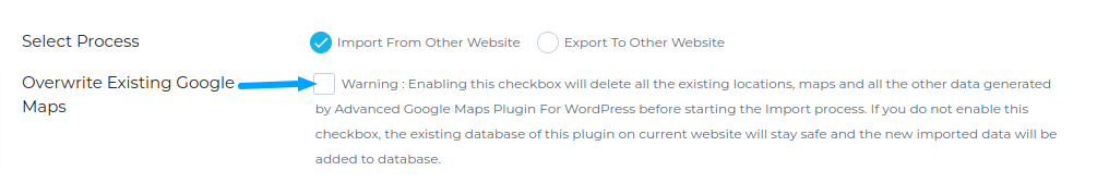 Overwrite Existing Google Maps