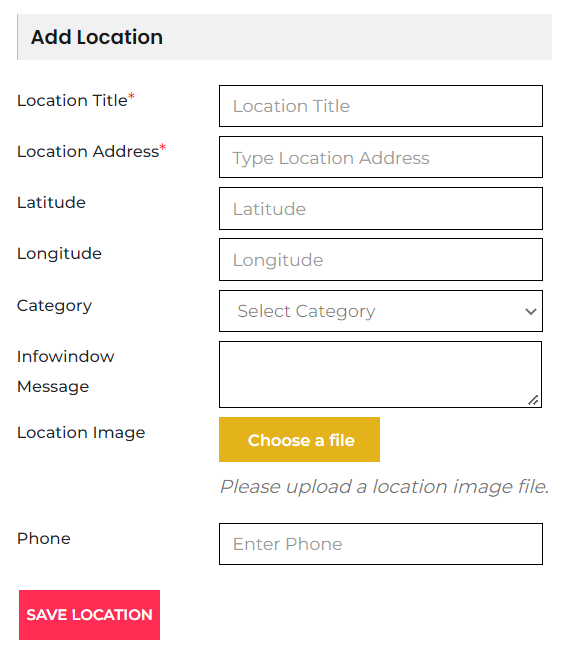 Frontend Form Fields