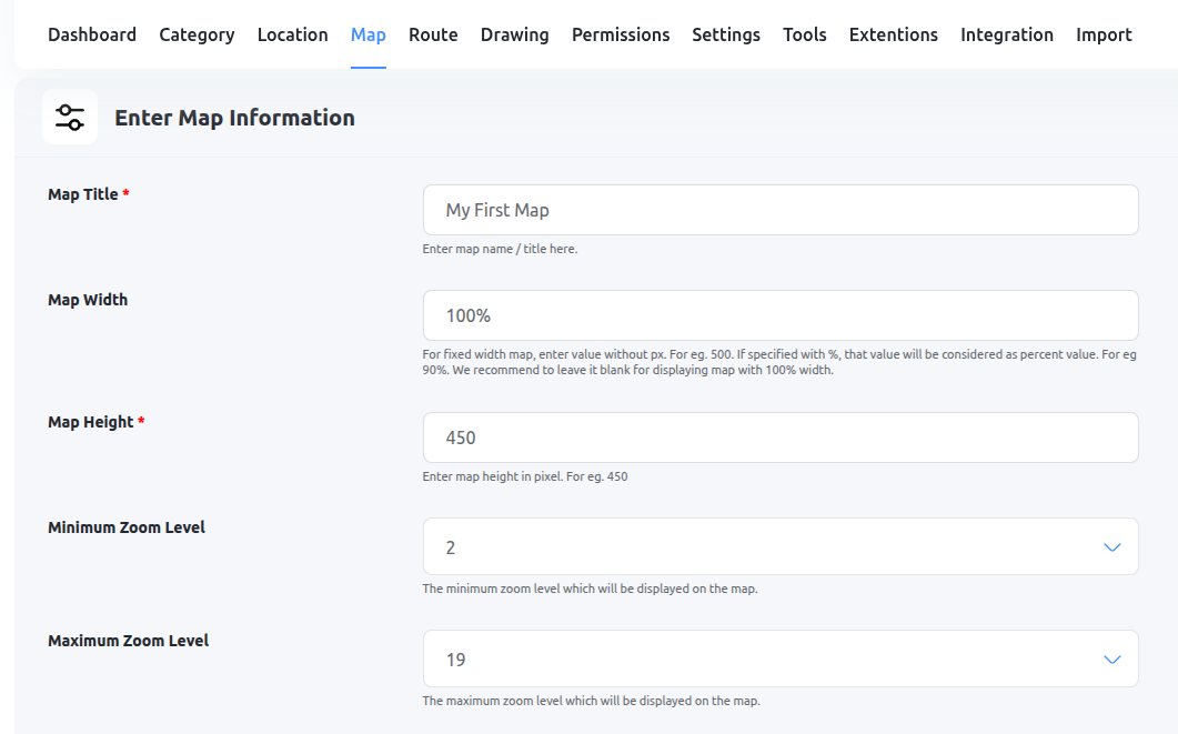 Add New Map in WP Maps Pro