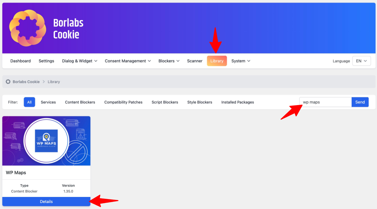 Borlabs Cookie Integration with WP MAPS