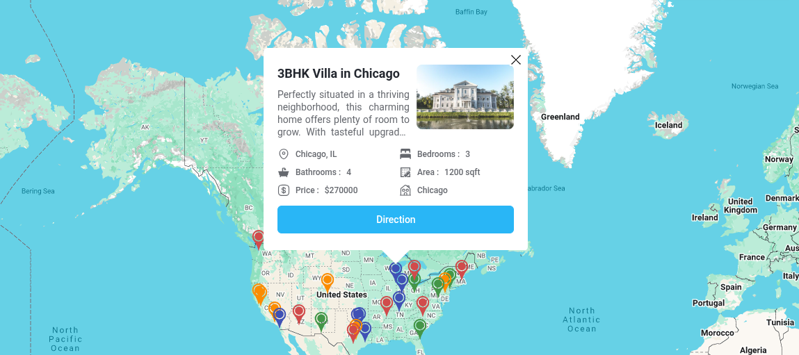 Google Maps Example - WP Maps Pro