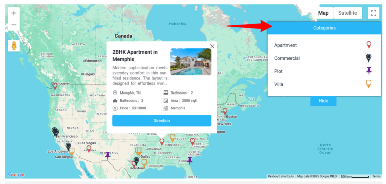 Enable Category Tabs for Marker Filtering – Tutorial | WP Maps Pro