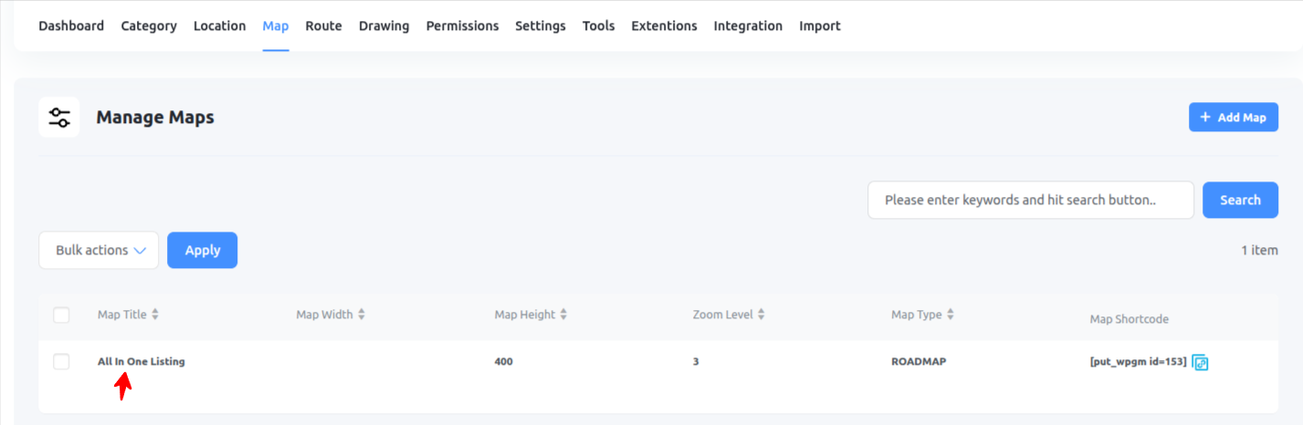 Manage Maps for WP Maps Pro